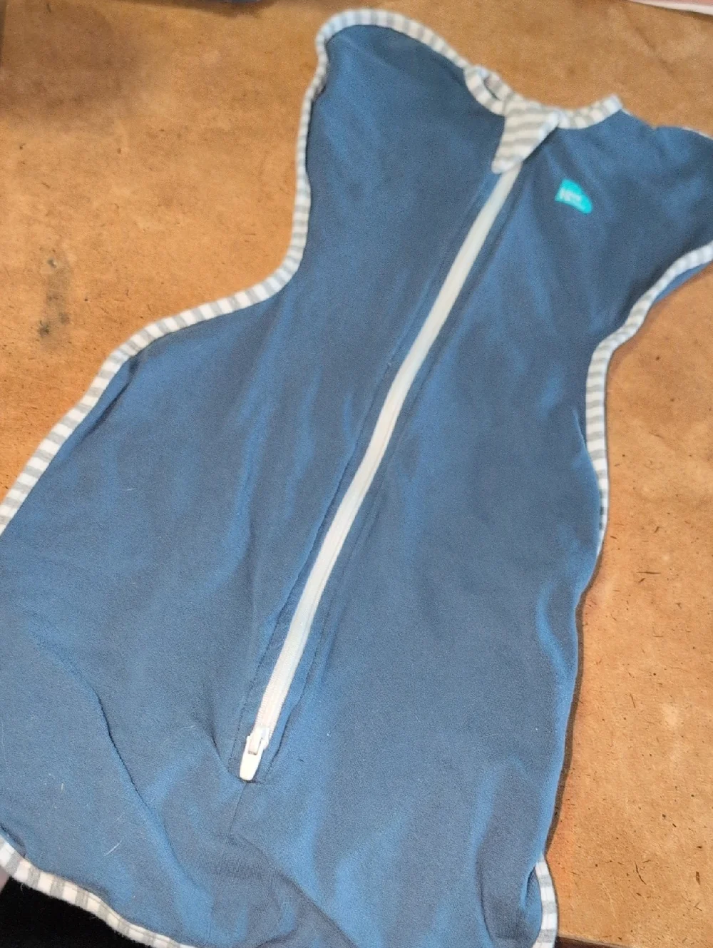 Baby Love To Dream Swaddle Up Blue Infant Sleep Sack with Front Zipper Size S